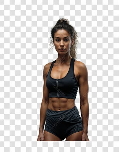 Mulher Com Roupa De Academia Corpo Inteiro Png Transparente