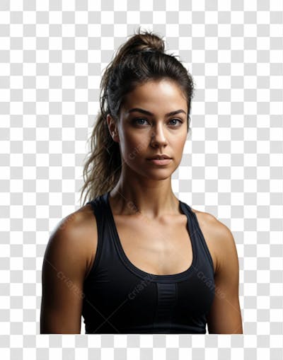 Mulher Com Roupa De Academia Luz Indireta Png Transparente