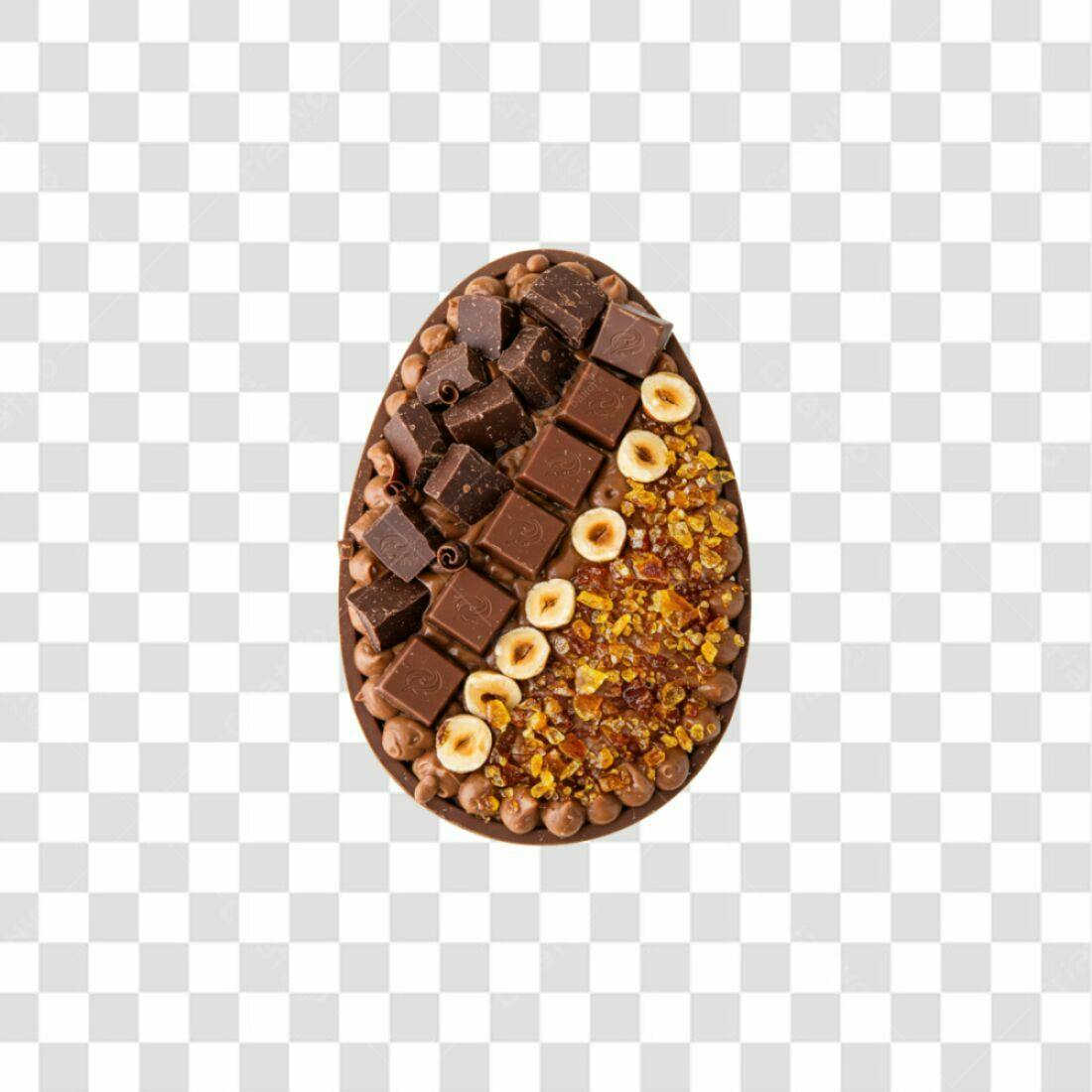 Imagem Ovo de Páscoa Chocolate PNG com fundo transparente