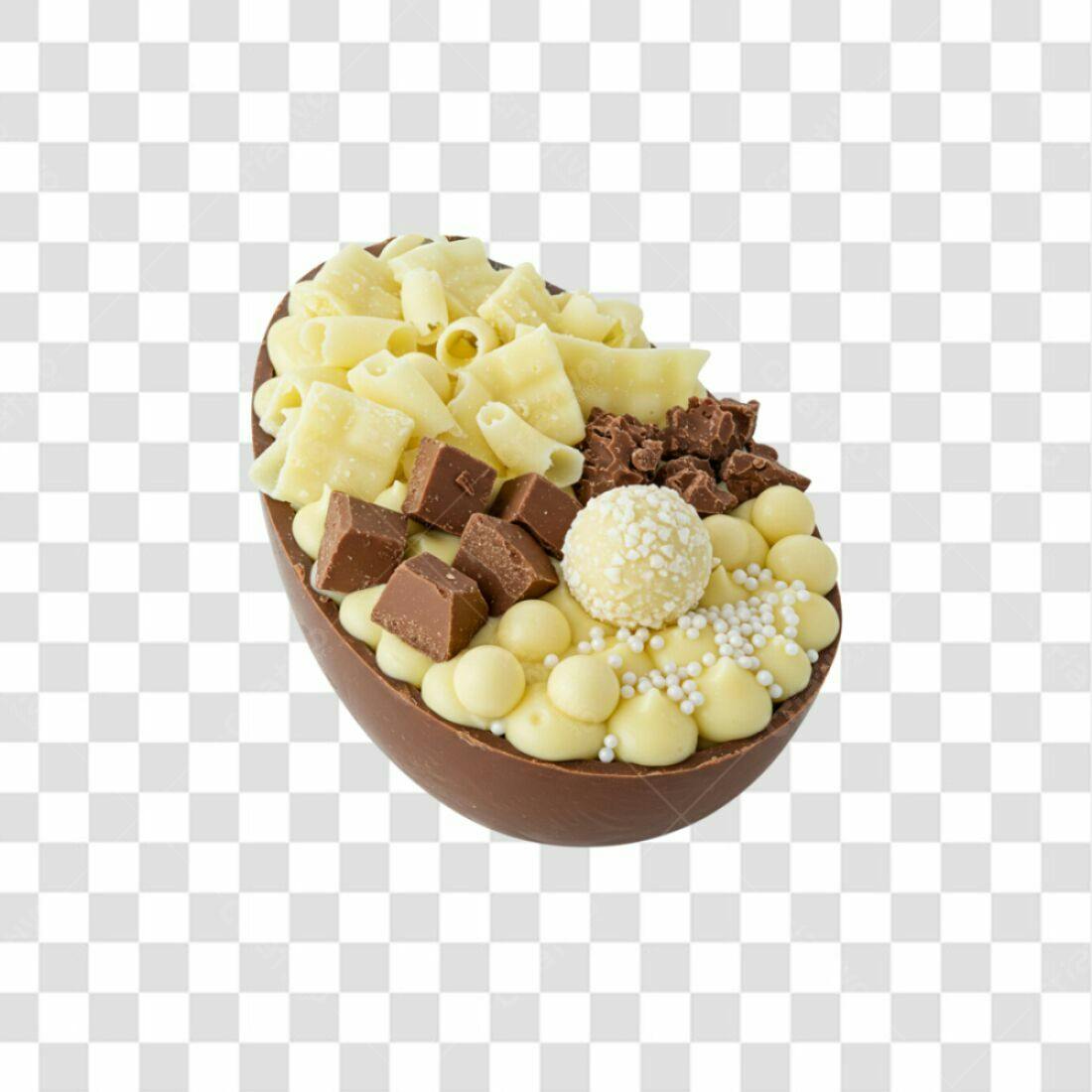 Imagem Ovo de Páscoa Chocolate PNG com fundo transparente