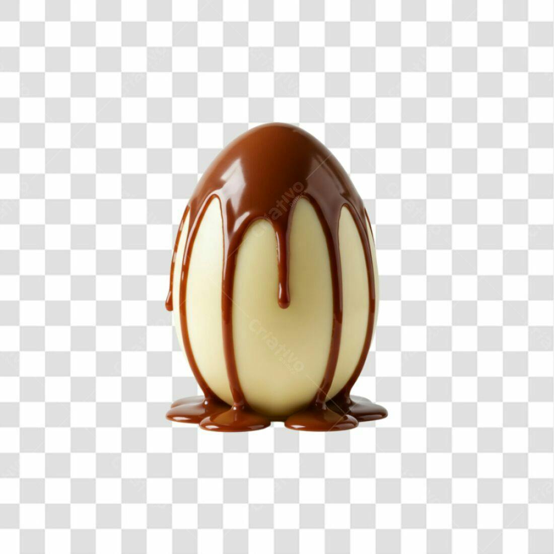 Icone Páscoa Ovo de Chocolate PNG com fundo transparente