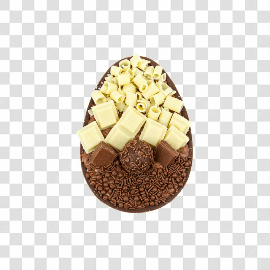Icone Páscoa Ovo de Chocolate PNG com fundo transparente