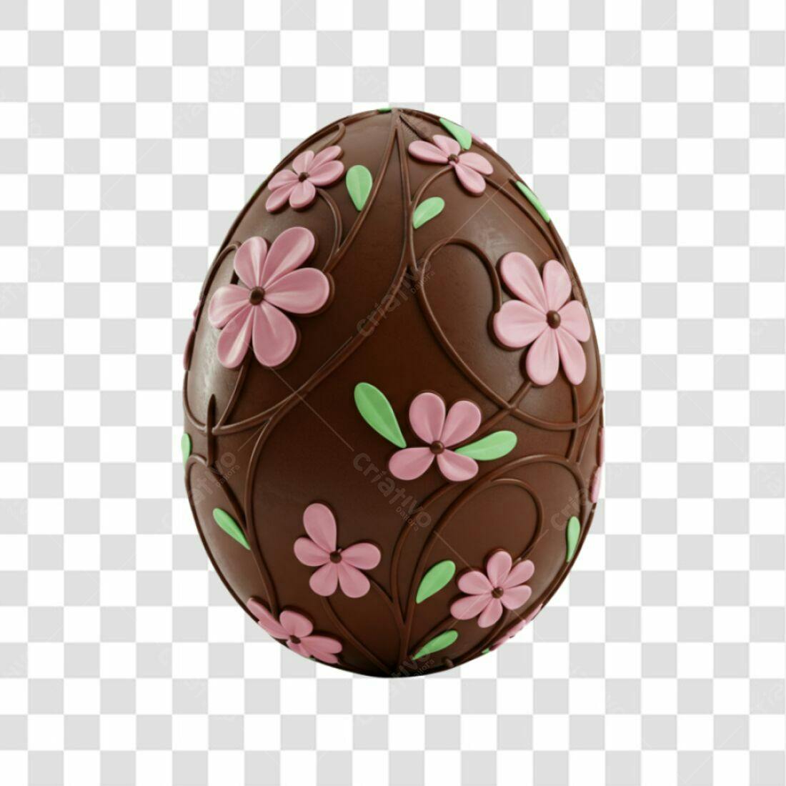 Icone Páscoa Ovo Chocolate PNG com fundo transparente