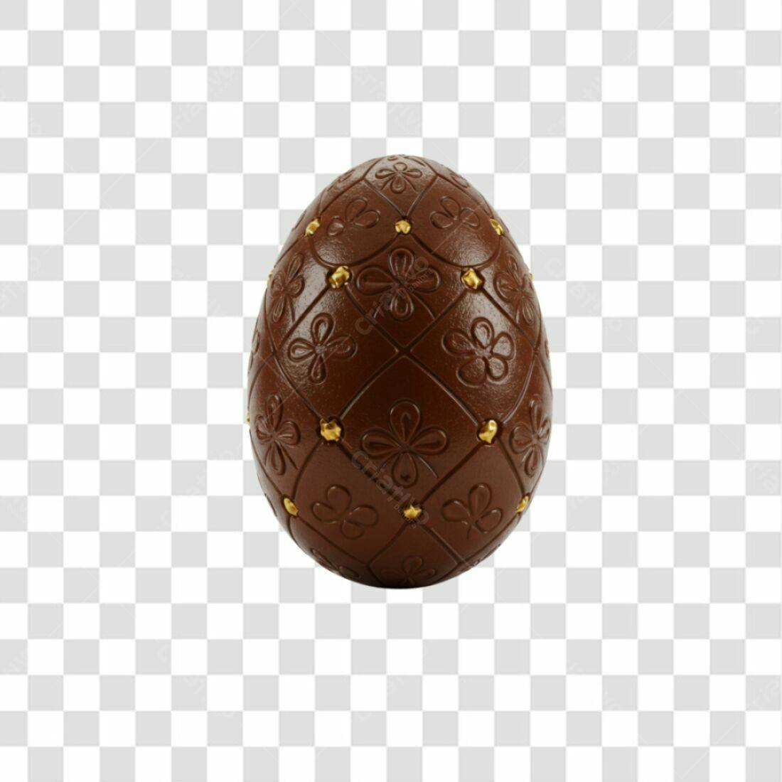 Icone Páscoa Ovo Chocolate PNG com fundo transparente