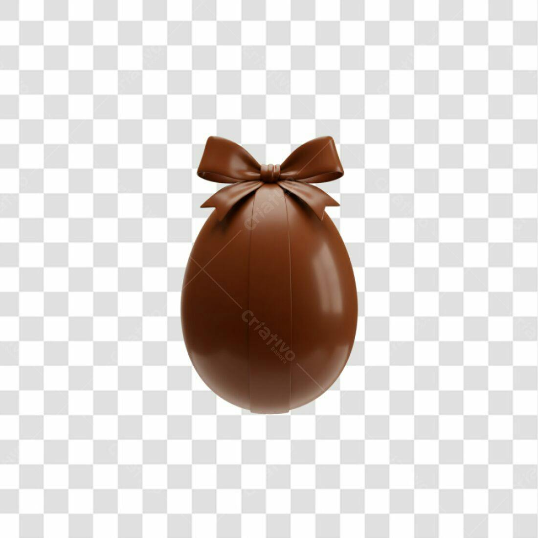 Icone Ovo de Páscoa Chocolate PNG com fundo transparente