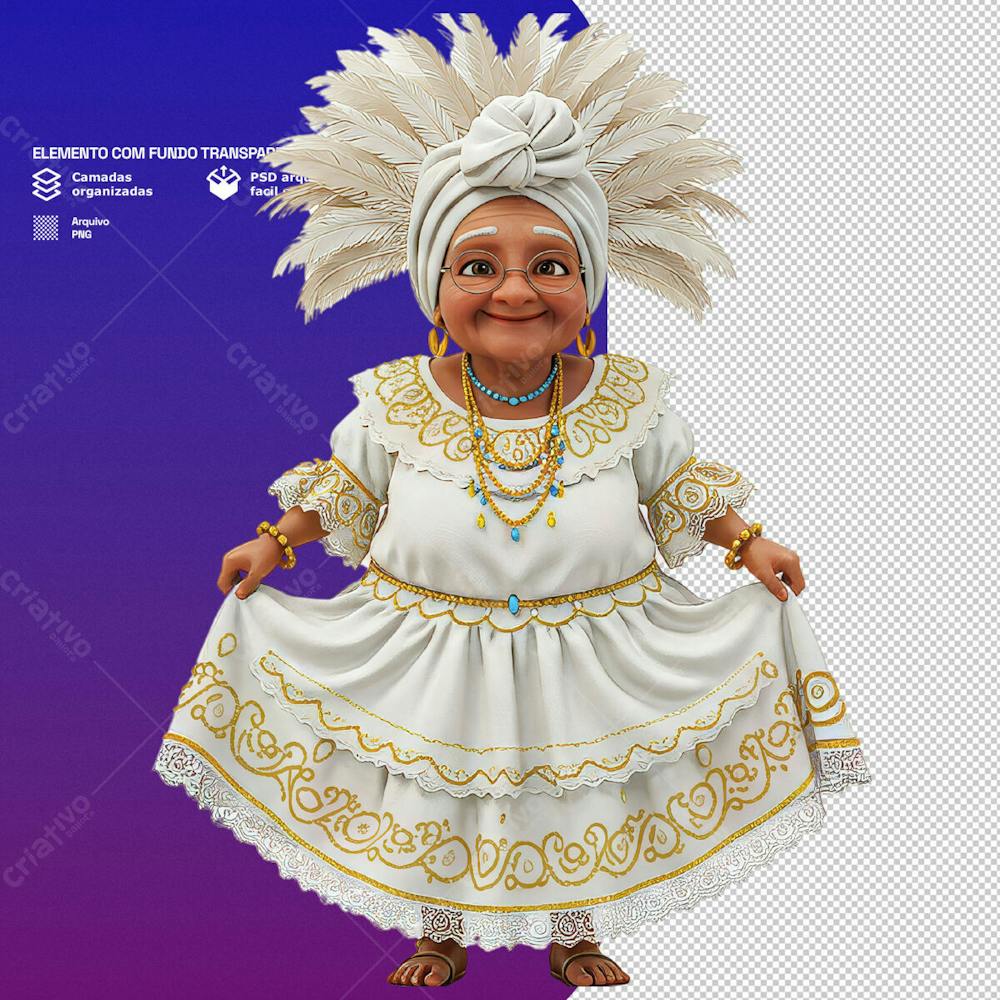 Personagem Estilo Mascote 3D Para Composição De Carnaval Png Transparente 8