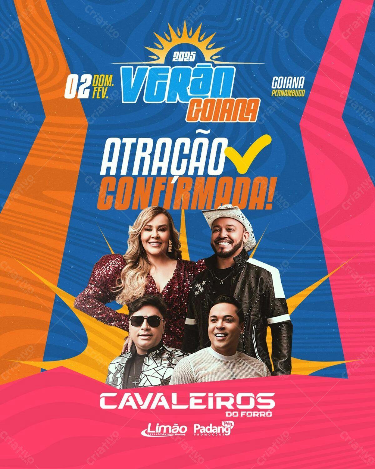 Flyer Verão Goiana 2025 PSD Editável