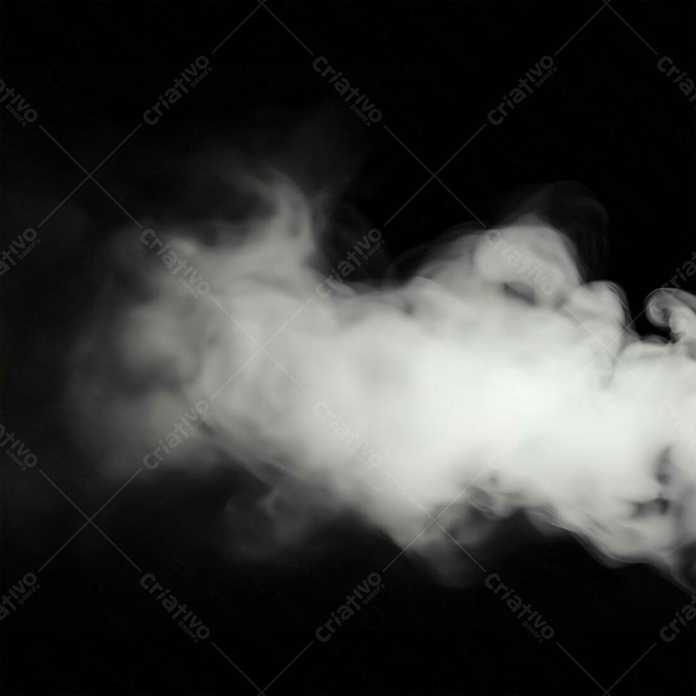 Fumaça Ou Neblina Overlay Sobre Fundo Escuro