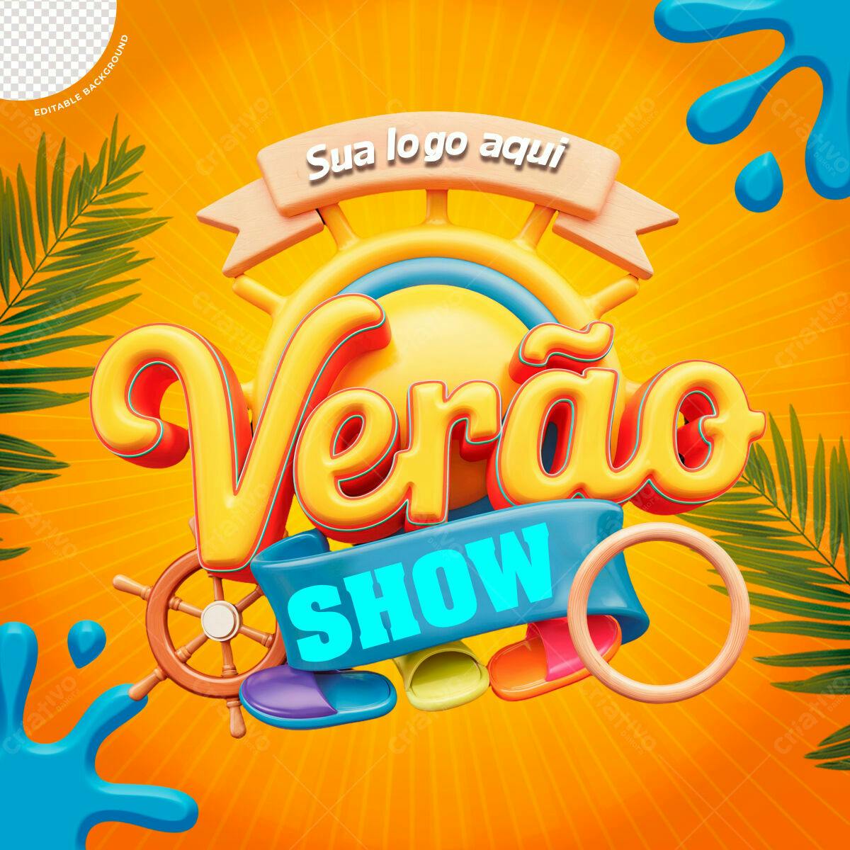 Flyer Verão Show PSD Editável