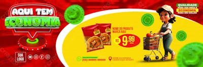 BANNER AQUI TEM ECONOMIA SUPERMERCADO REDES SOCIAIS