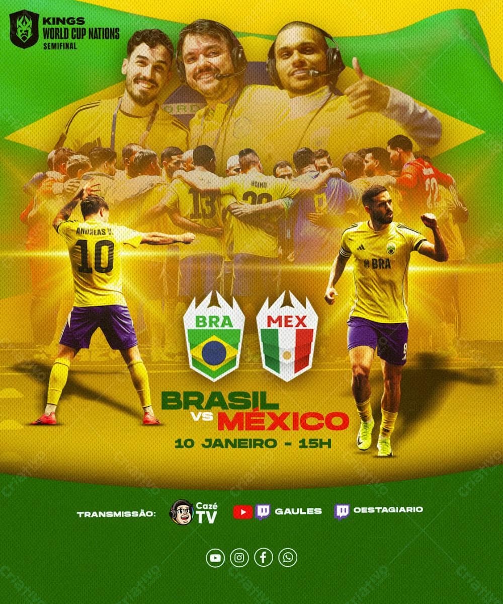 Flyer Esportivo Futebol Brasil Kings League Nations 01 