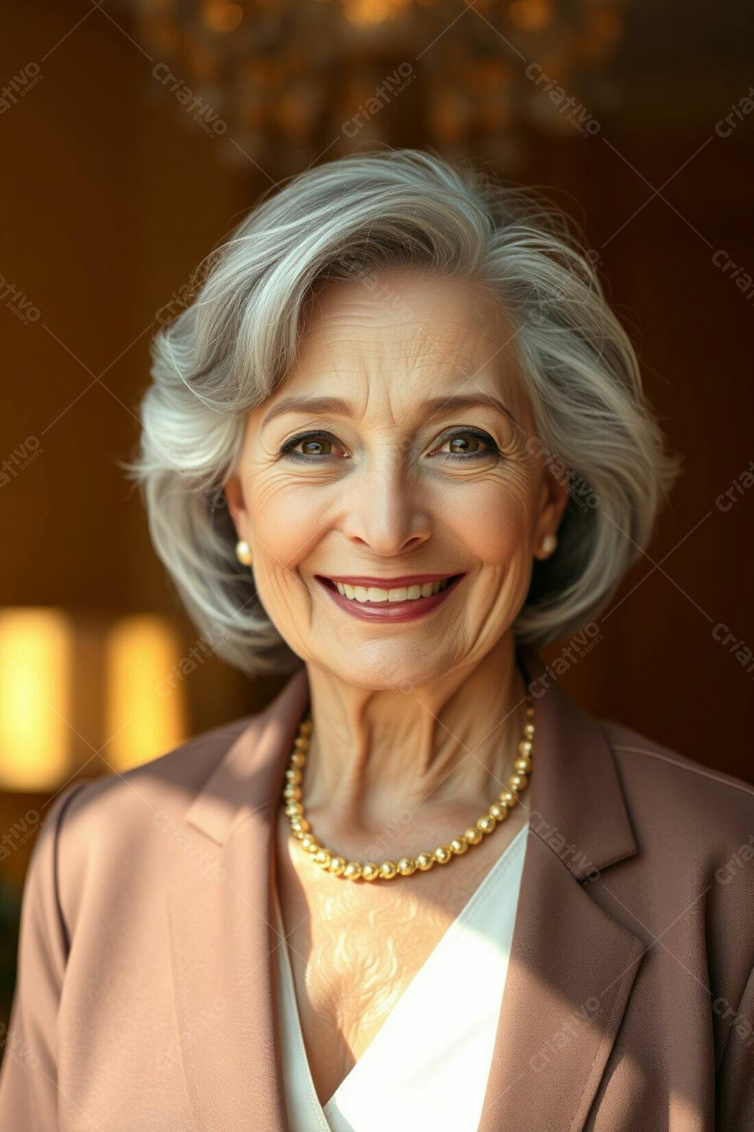 Mulher madura sorridente retrato profissional