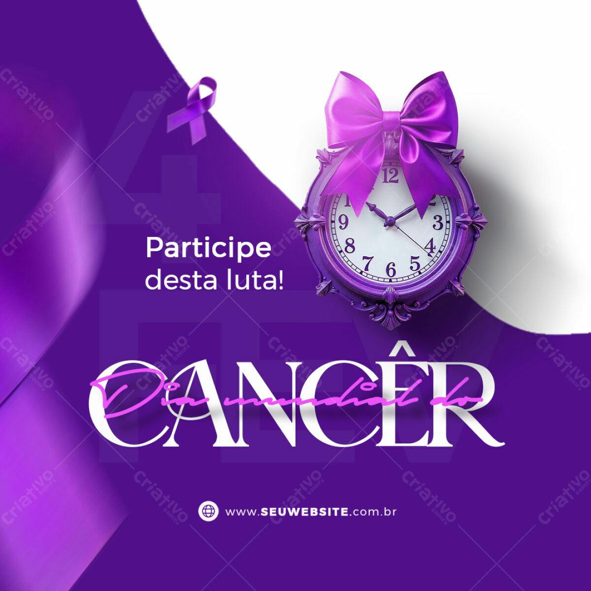 Post para Outubro Rosa PSD Editável