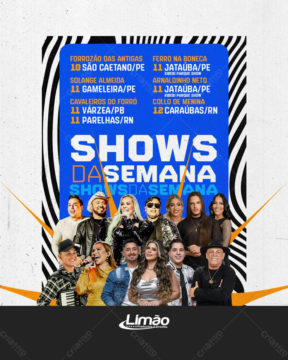 Shows da Semana Janeiro - Artistas