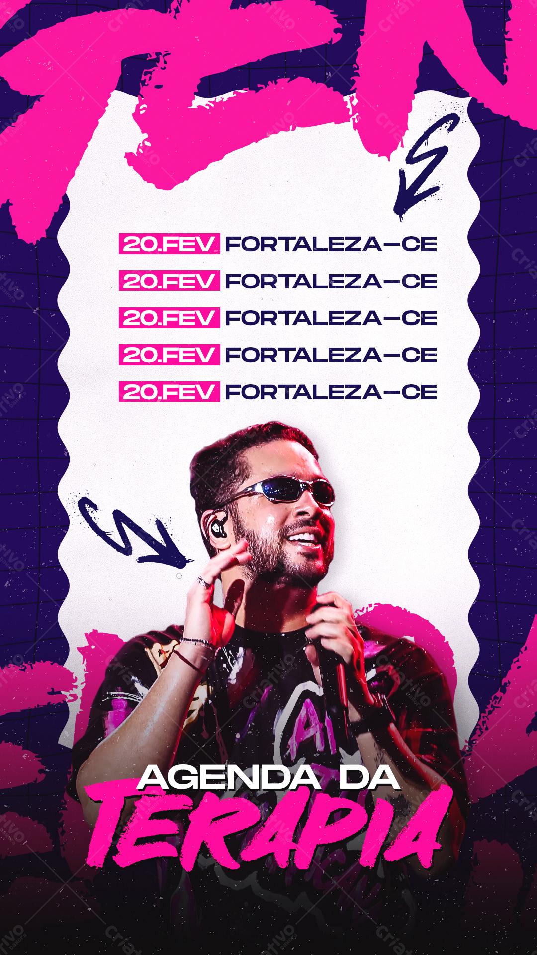 Flyer para Show Agenda da Terapia PSD Editável