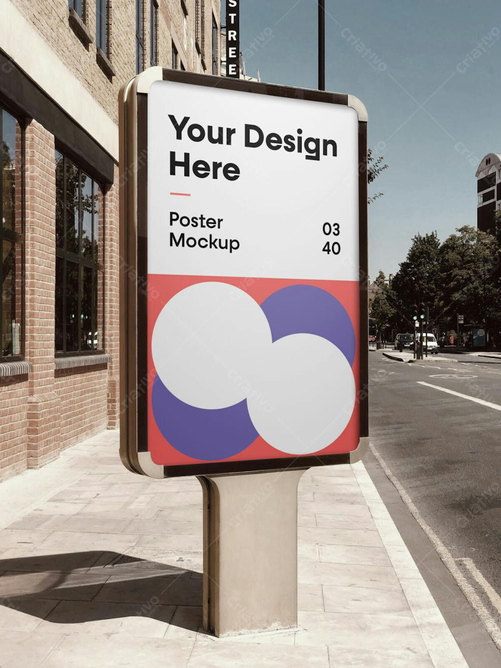 City Poster Mockup Editable Psd