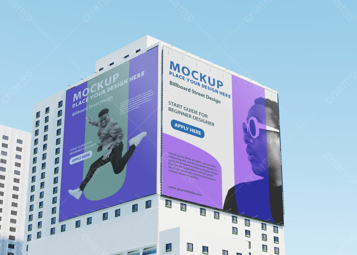 Outdoor Billboard PSD para Propaganda de Design Editável