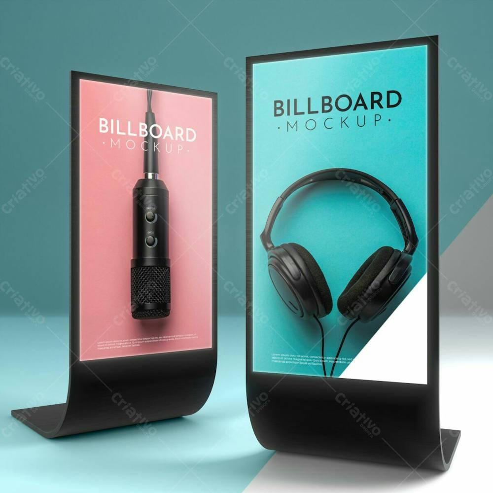 Billboard Studio Mockup Editable Psd