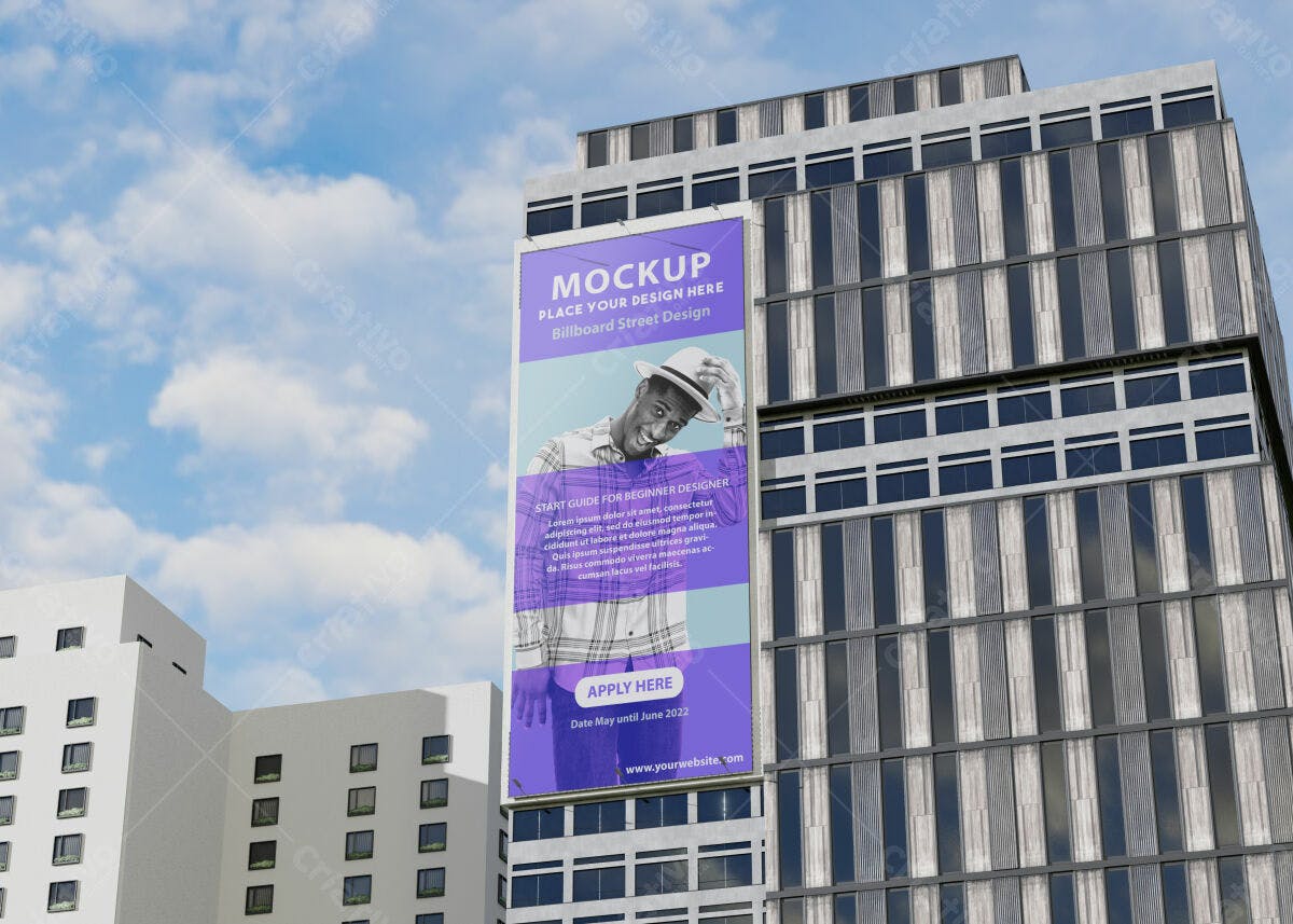 Modelo de Outdoor para Anúncio de Evento PSD Editável