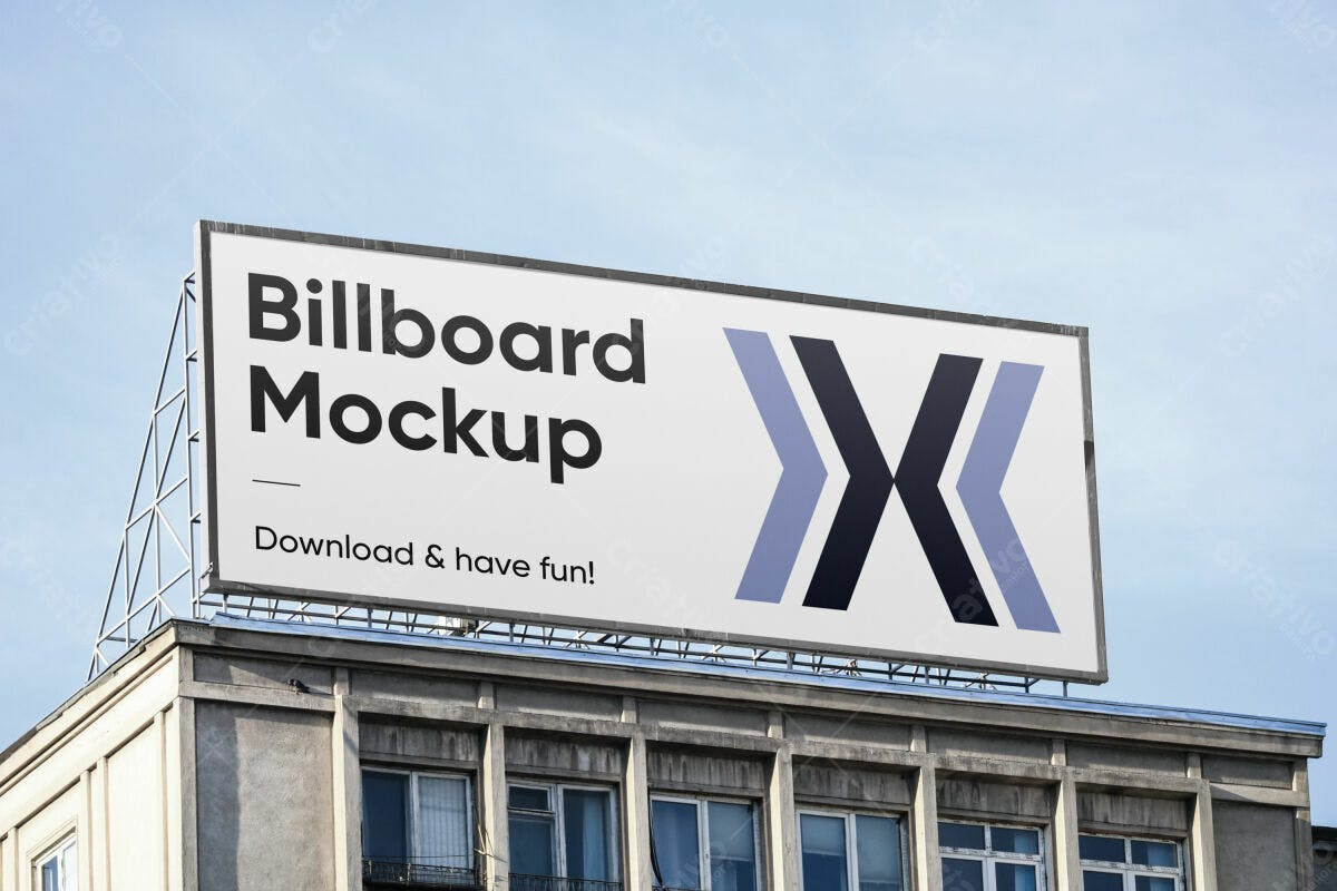 Mockup de Billboard PSD Editável para Propaganda