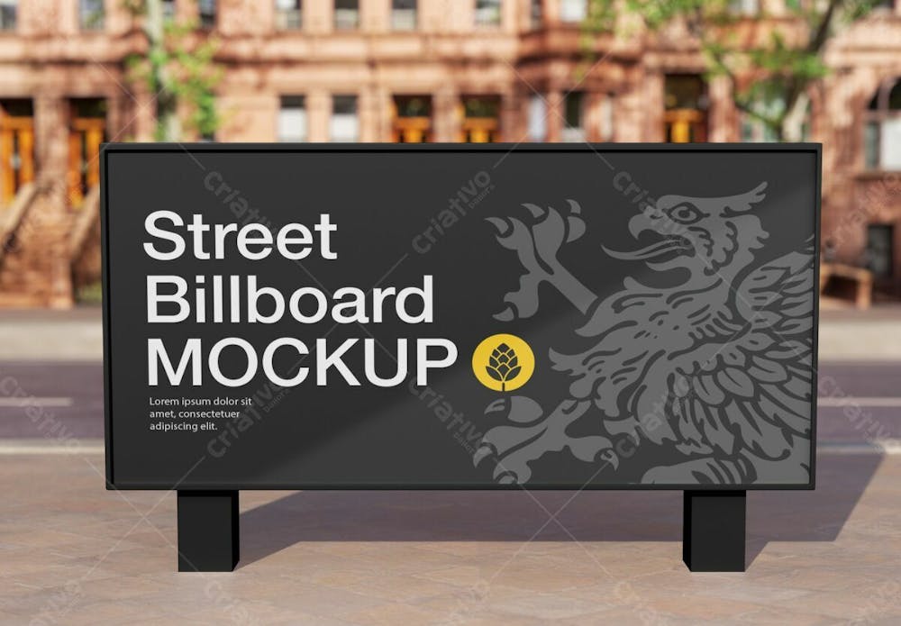 Billboard 3D Rendermockup Editable Psd