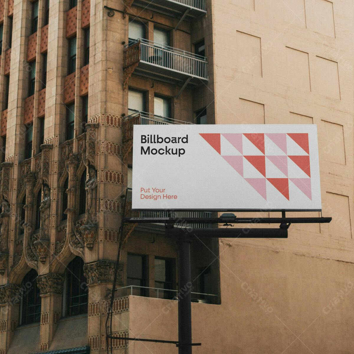 Mockup de Billboard para Propaganda Urbana PSD Editável