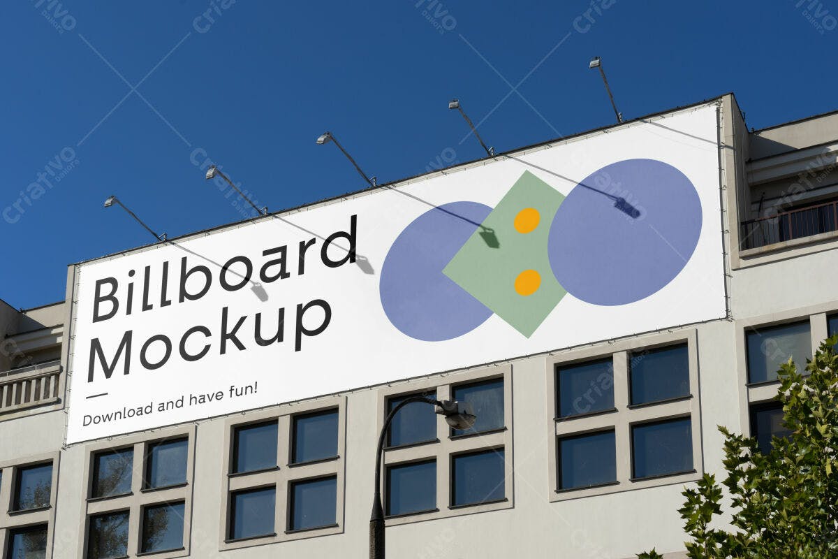 Outdoor Billboard PSD Editável para Mockup de Publicidade