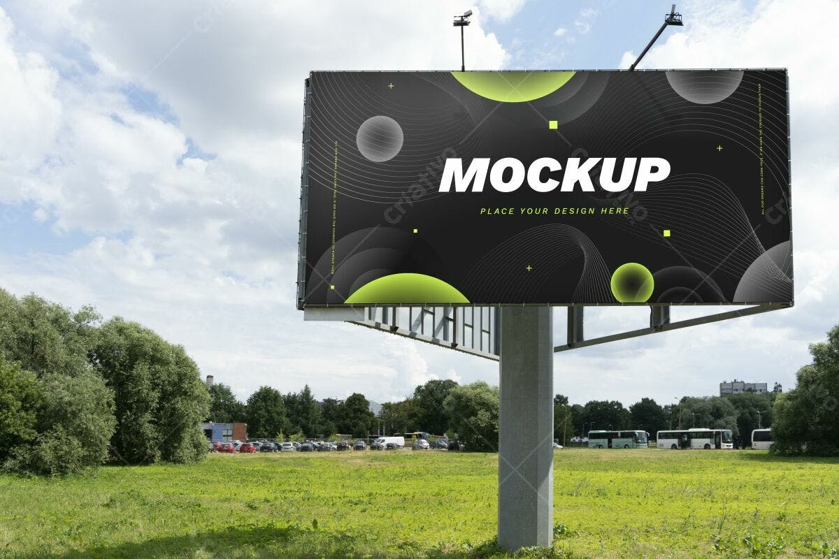 Outdoor Billboard PSD Editável para Campanhas Publicitárias