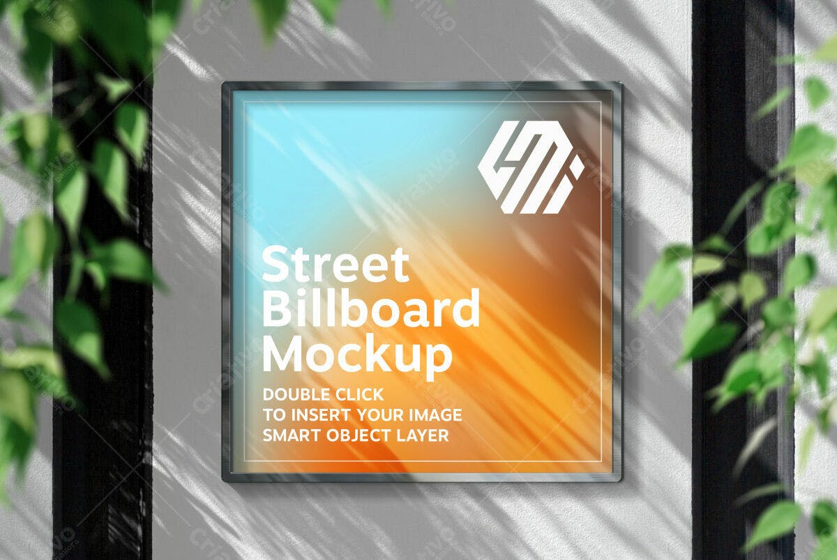 Mockup de Outdoor de Rua PSD Editável