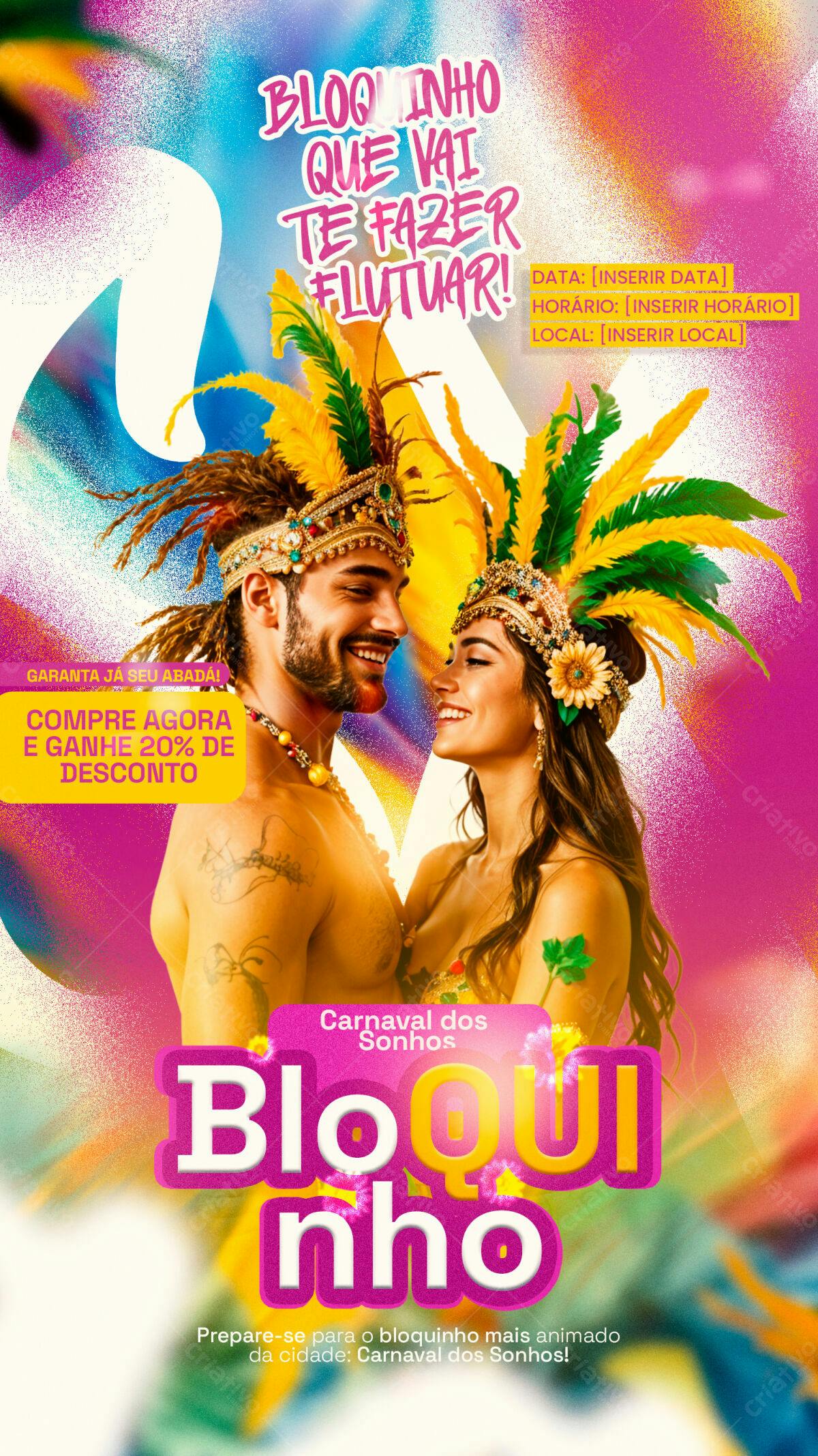 Flyer Carnaval PSD Editável