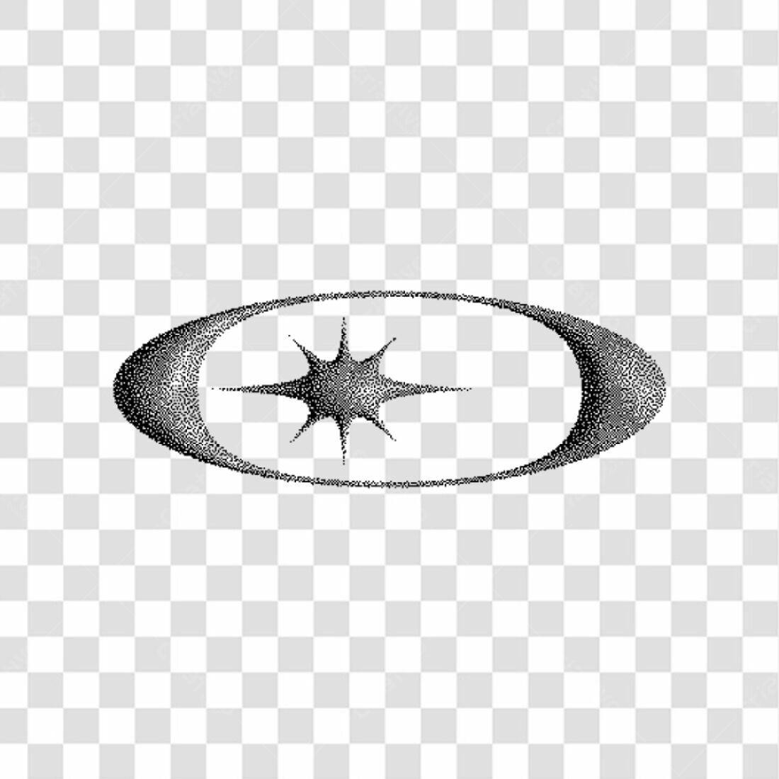 Icone abstrato estrela PNG com fundo transparente