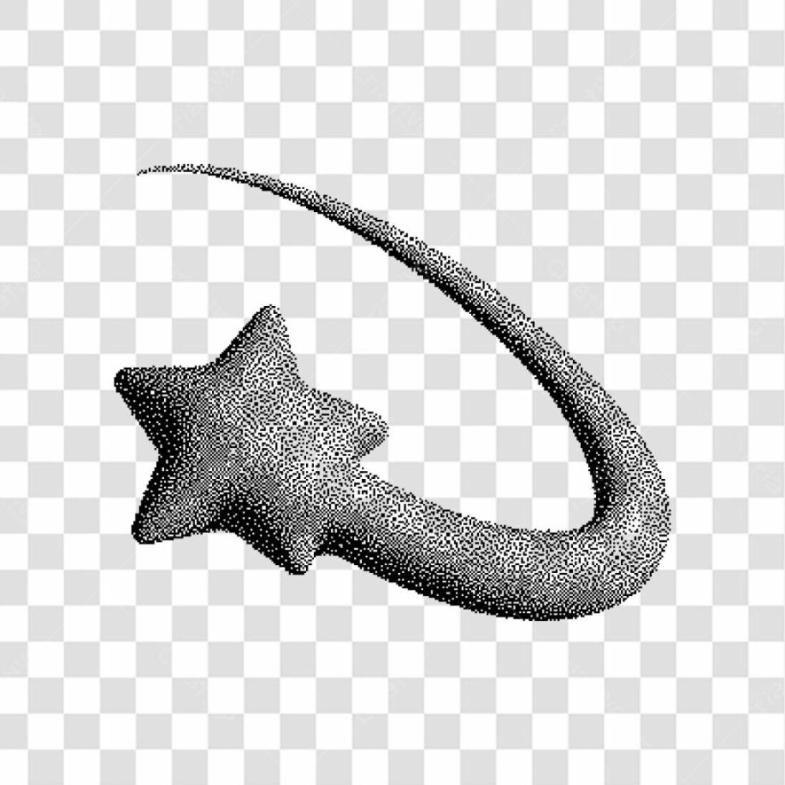 Icone Estrela Cadente PNG com fundo transparente