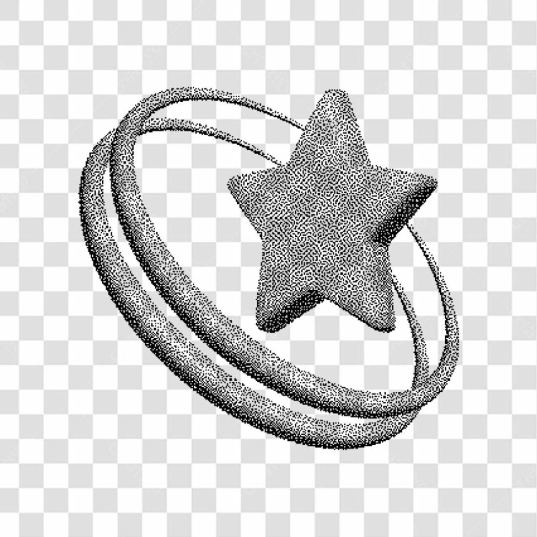 Ícone Estrela em Órbita PNG com fundo transparente