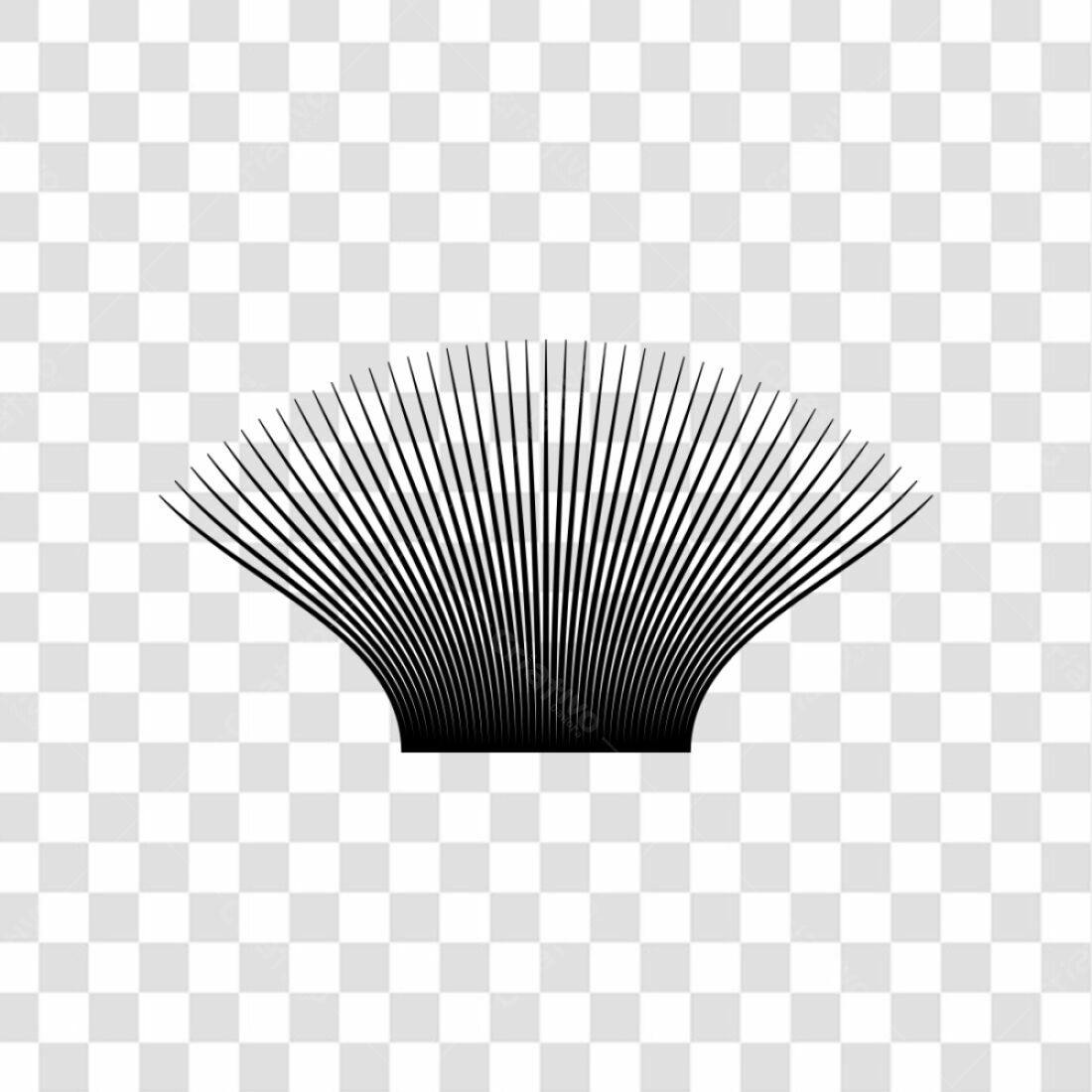 Icone abstrato linhas pretas PNG com fundo transparente