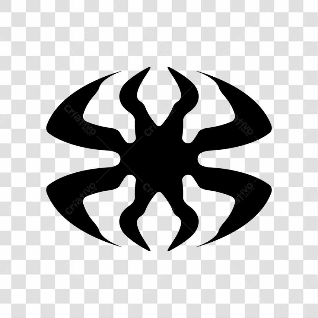 Ícone Aranha estilizada PNG com fundo transparente