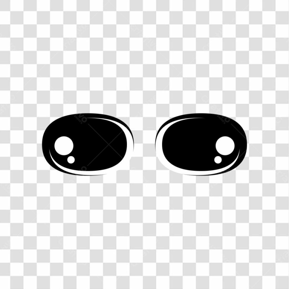 Icone Olhos Cartoon PNG com fundo transparente