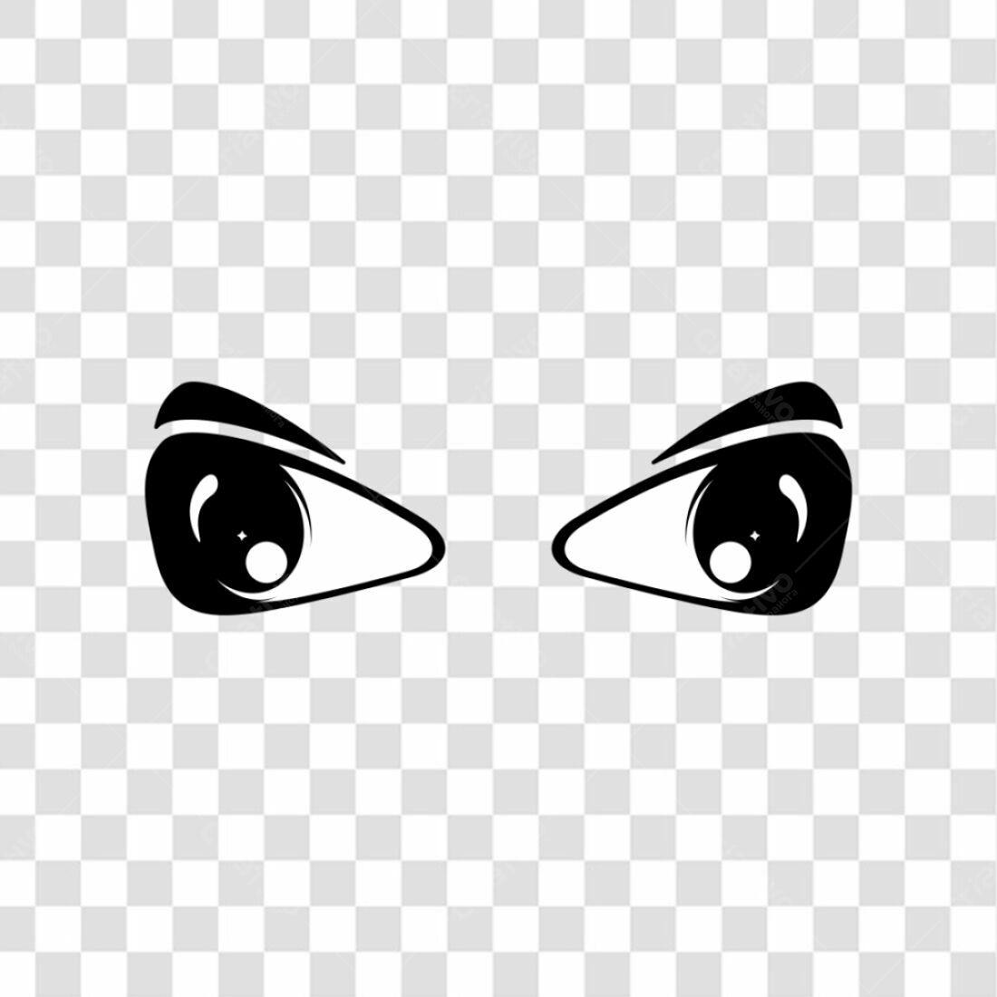 Icone Olhos Furiosos PNG com fundo transparente