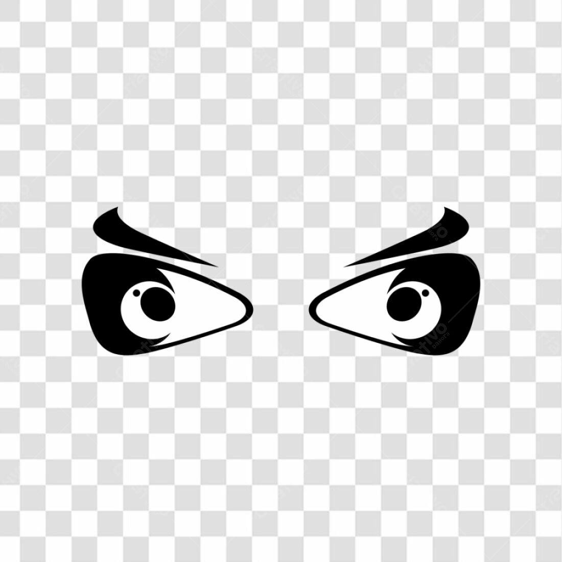 Ícone Olhos Furiosos PNG com fundo transparente