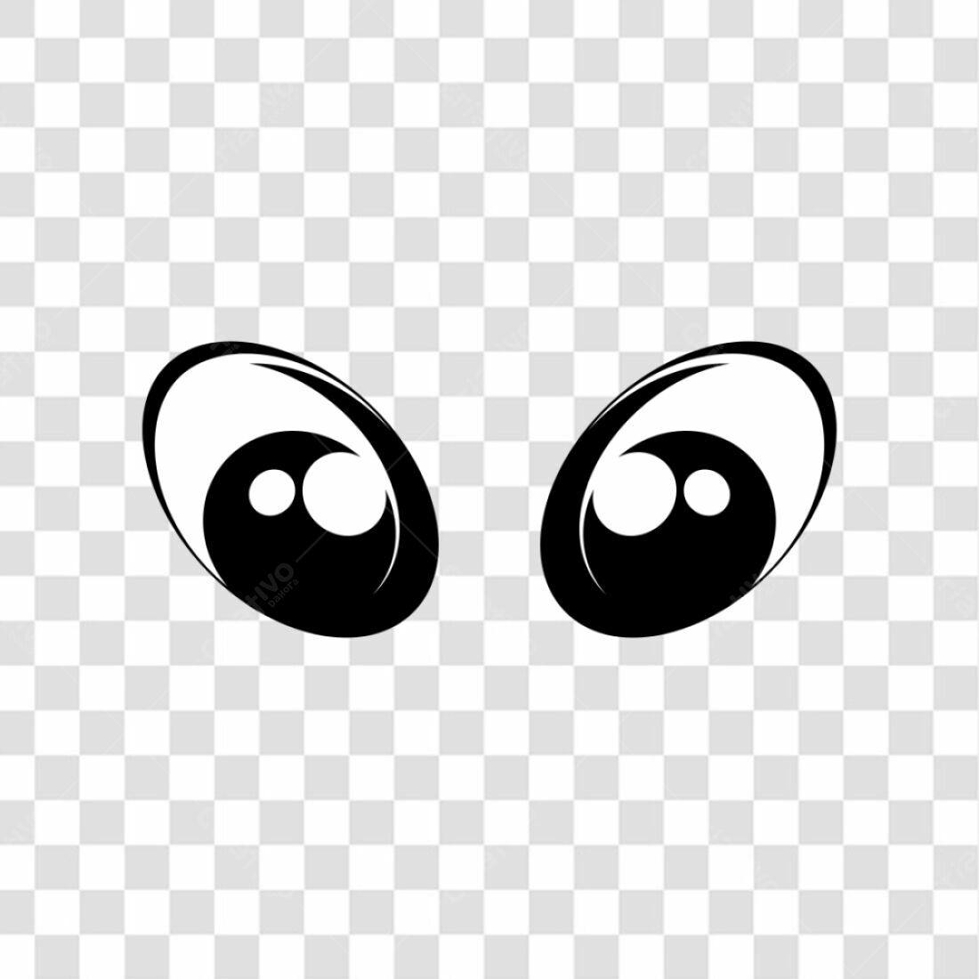 Icone Olhos Animados PNG com fundo transparente