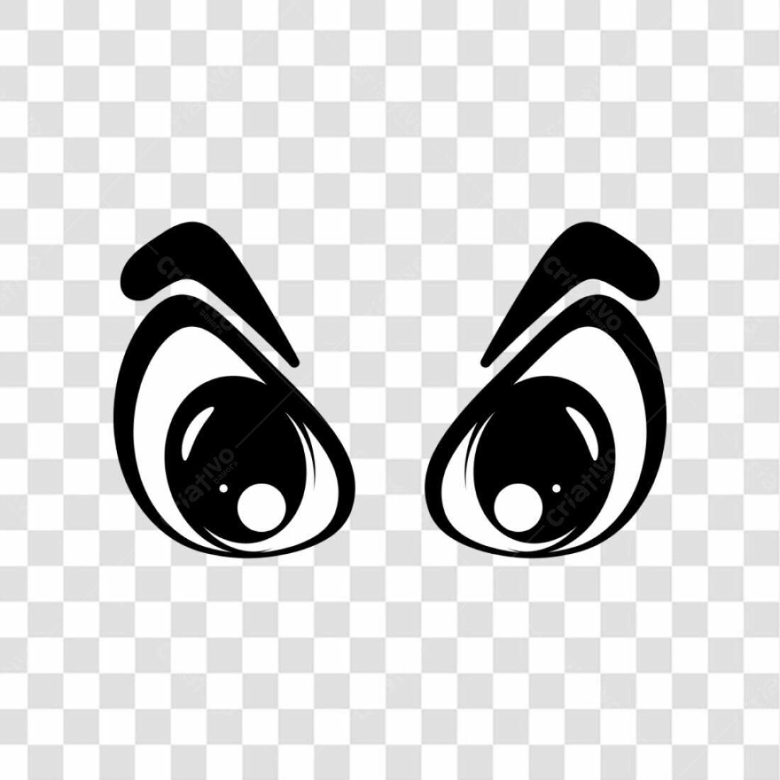 Ícone Olhos Bravos PNG com fundo transparente