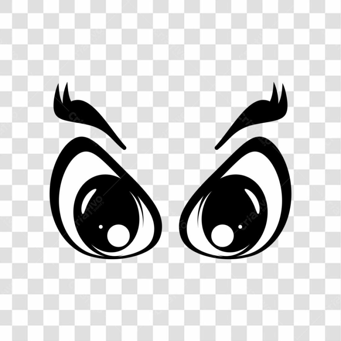 Ícone Olhos Bravos PNG com fundo transparente