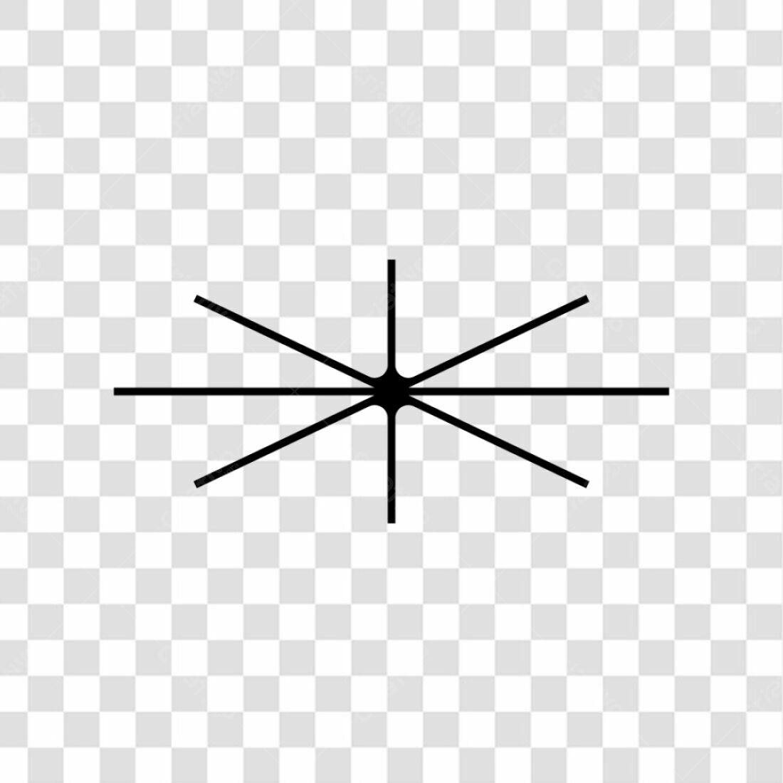 Ícone estrela minimalista PNG com fundo transparente