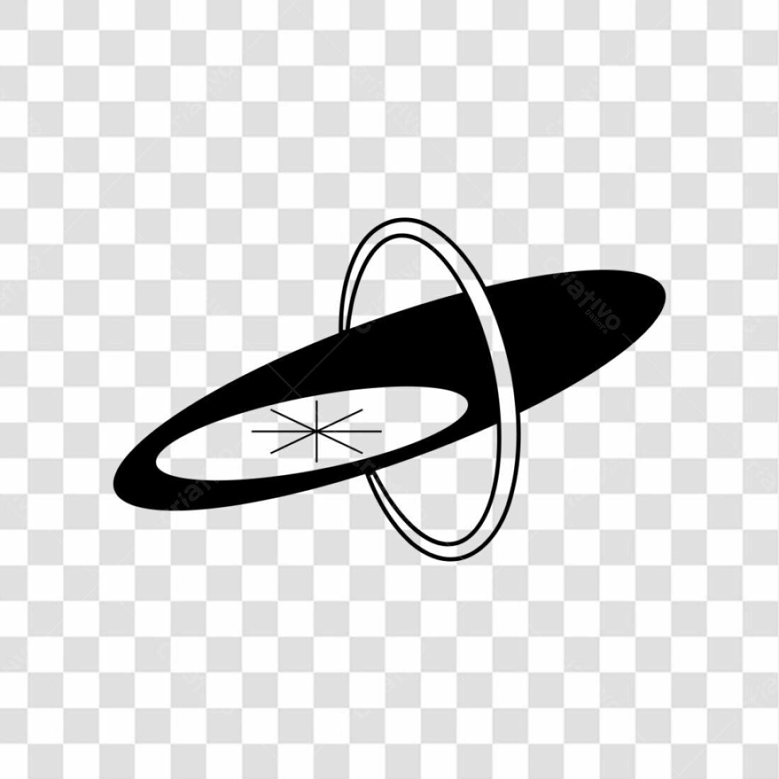 Ícone espacial retrô PNG com fundo transparente