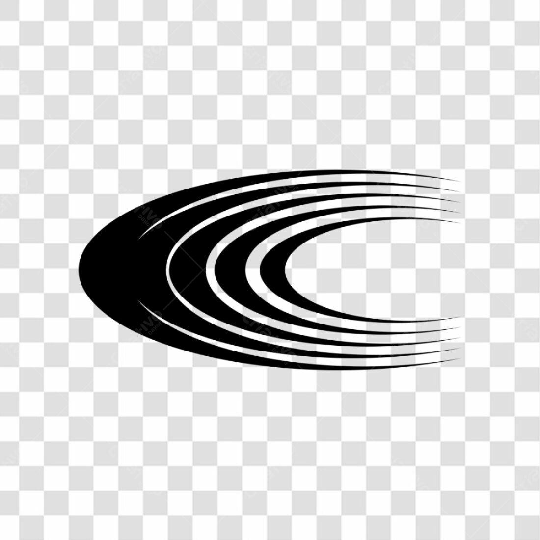 Ícone abstrato movimento PNG com fundo transparente
