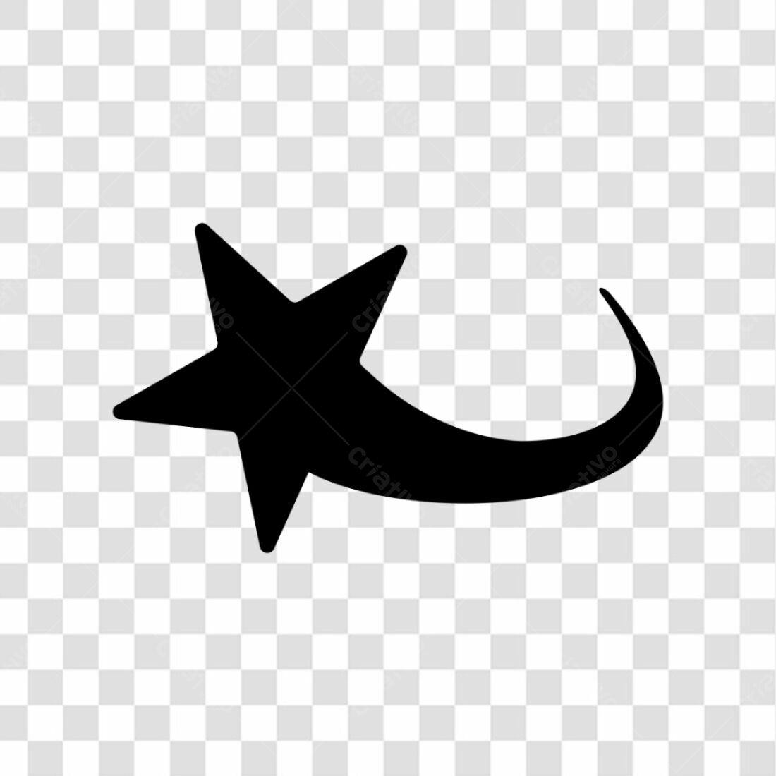 Icone Estrela Cadente PNG com fundo transparente