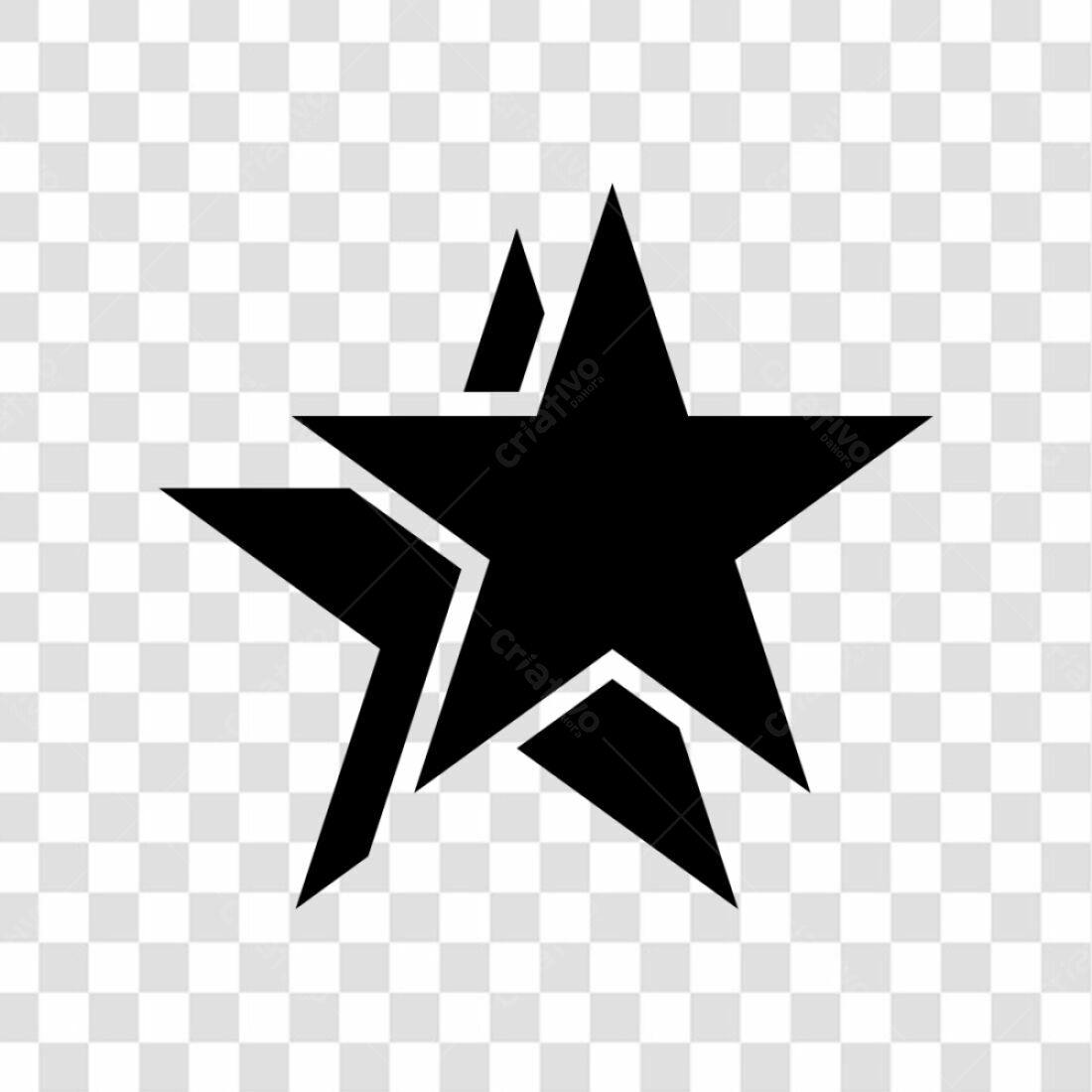 Icone Estrela Dupla PNG com fundo transparente