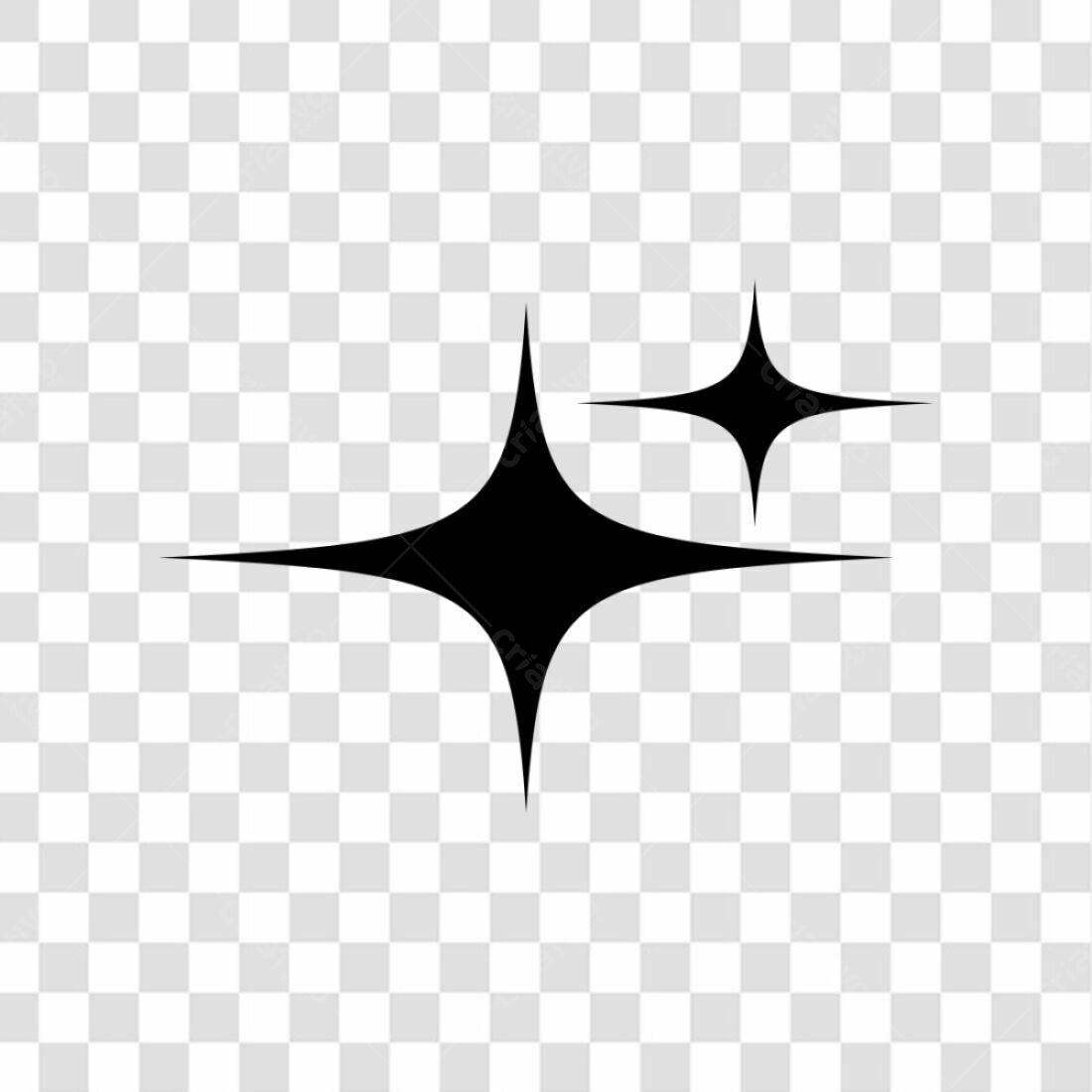 Icone Brilho Estrelas PNG com fundo transparente