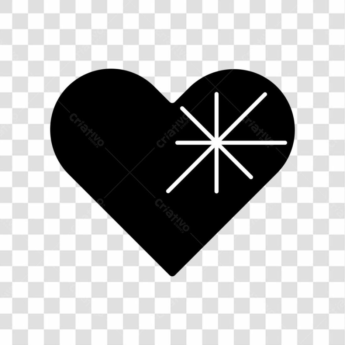 Ícone Amor e Neve PNG com fundo transparente