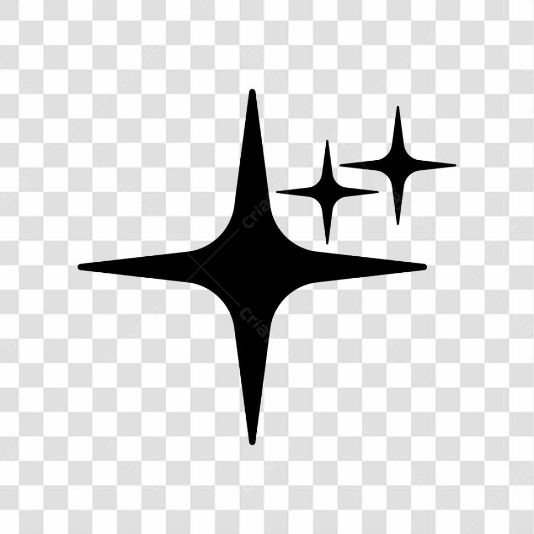 Icone Brilho Estrelas PNG com fundo transparente