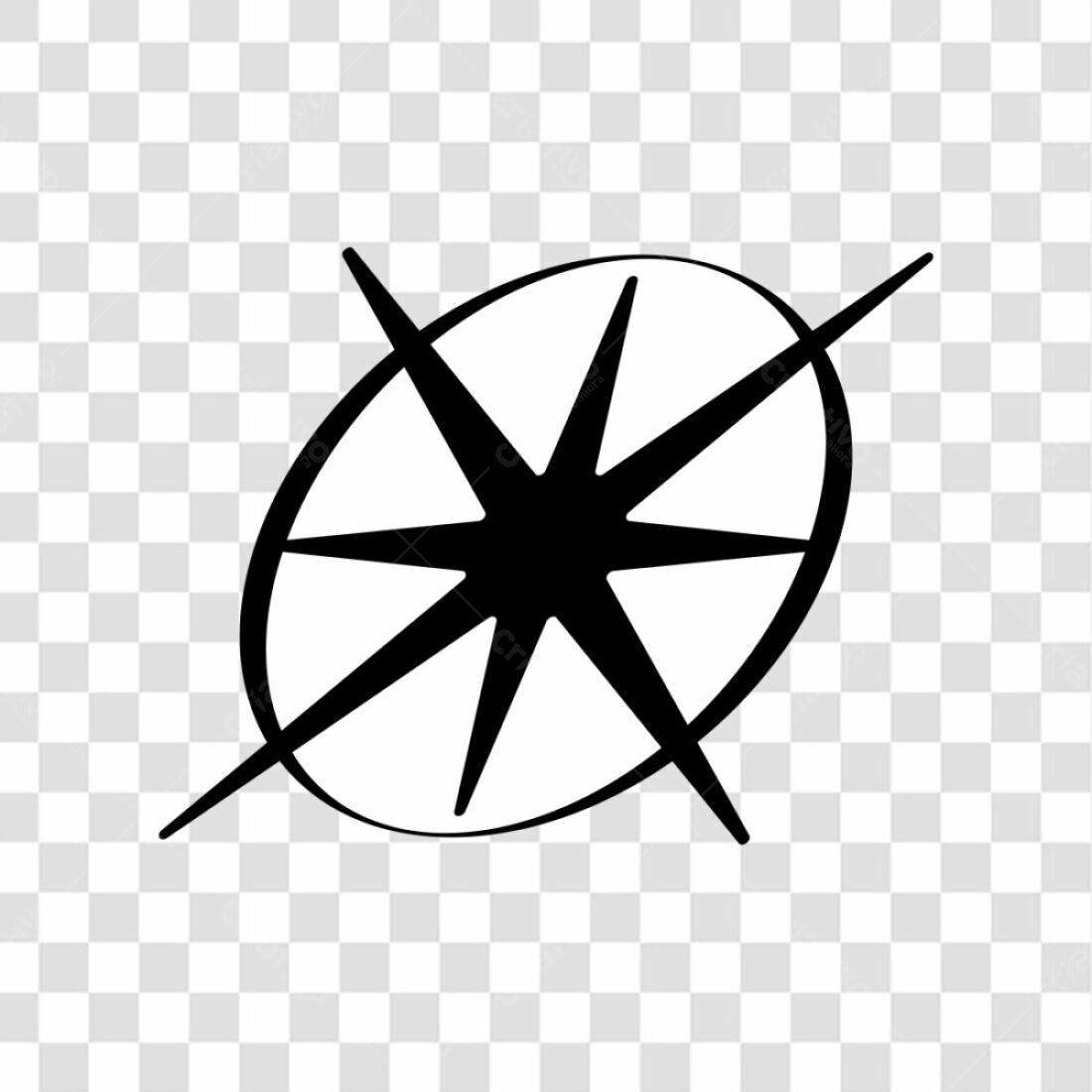 Ícone Estrela guia PNG com fundo transparente